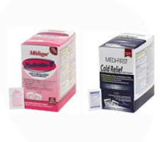 어린이 안전용기를 사용하지 않은 Medi-First, Medique 감기약 판매차단