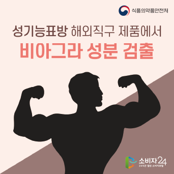 성기능표방 해외직구 제품에서 비아그라 성분 검출