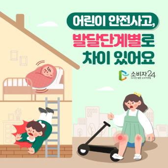 어린이 안전사고, 발달단계별로 차이 있어요