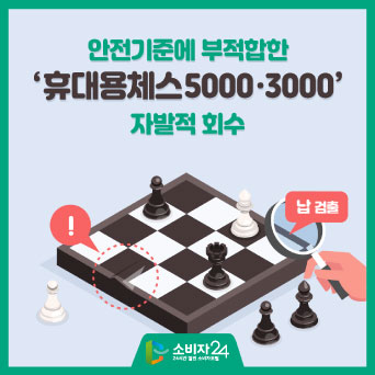 안전기준에 부적합한 ‘휴대용체스5000·3000’ 자발적 회수