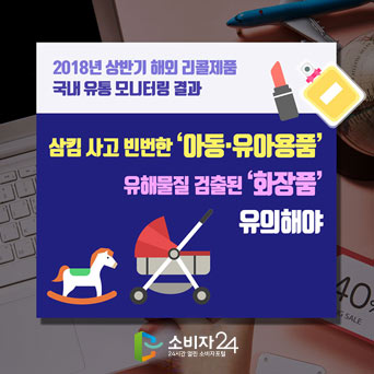 2018년 상반기 해외 리콜제품 국내 유통 모니터링 결과