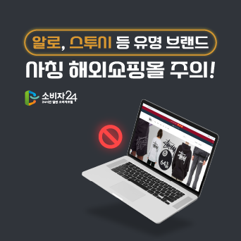 &lsquo;알로&rsquo;, &lsquo;스투시&rsquo; 등 유명 브랜드 사칭 해외쇼핑몰 주의!