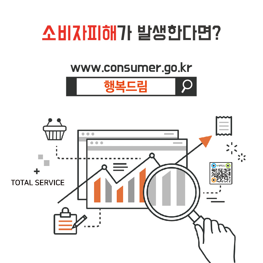 소비자피해가 발생한다면 www.consumer.go.kr 행복드림