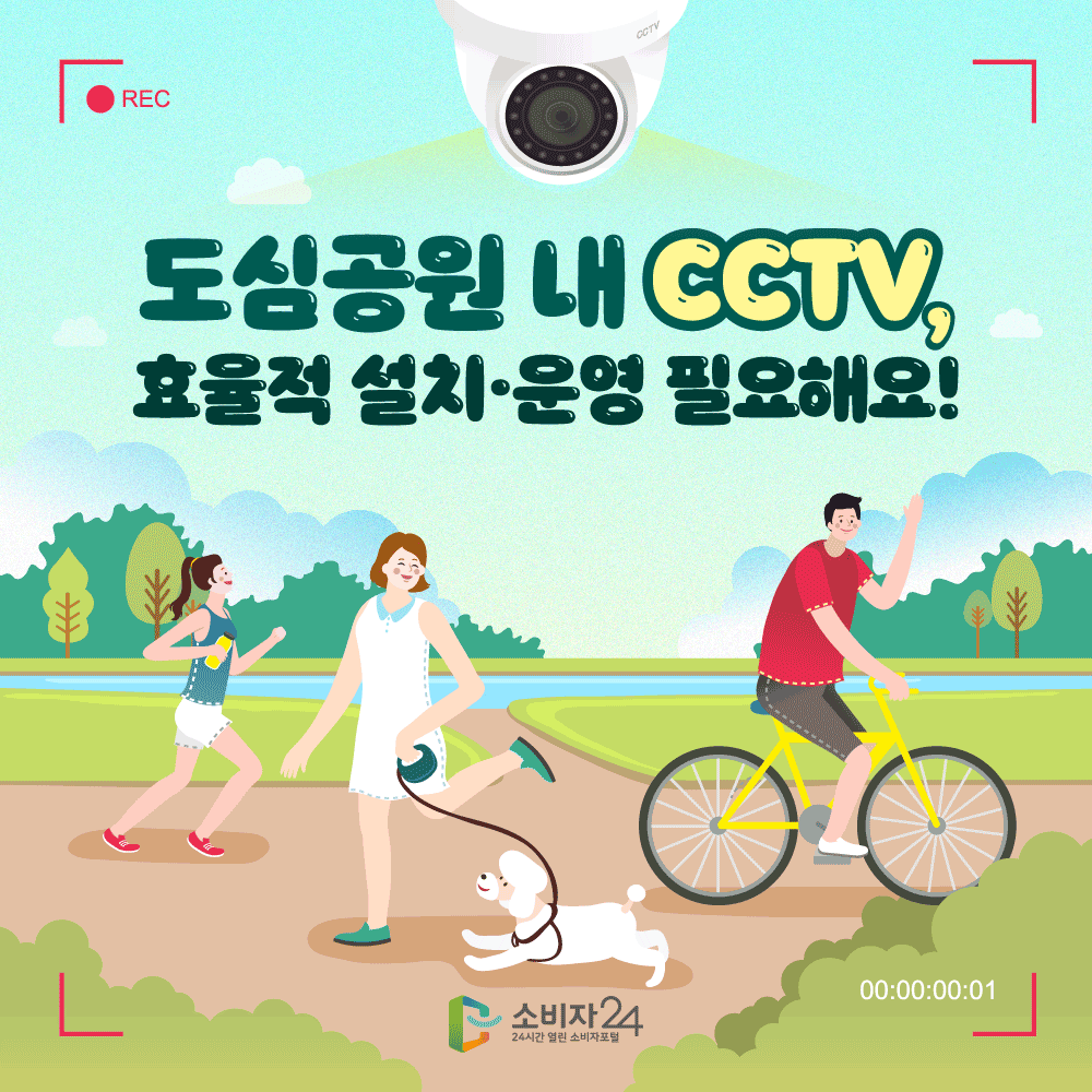 도심공원 내 CCTV, 효율적 설치 운영 필요해요!