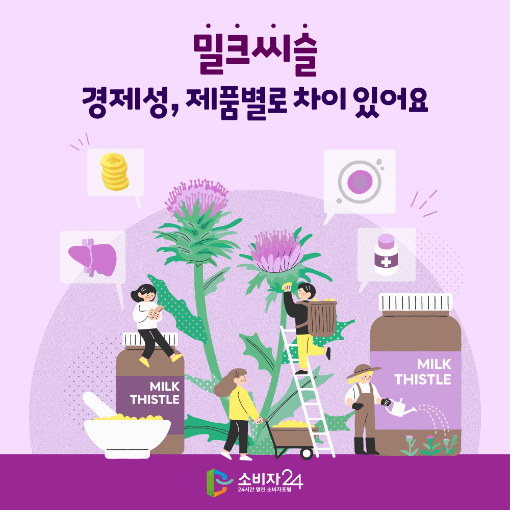 밀크씨슬 경제성, 제품별로 차이 있어요