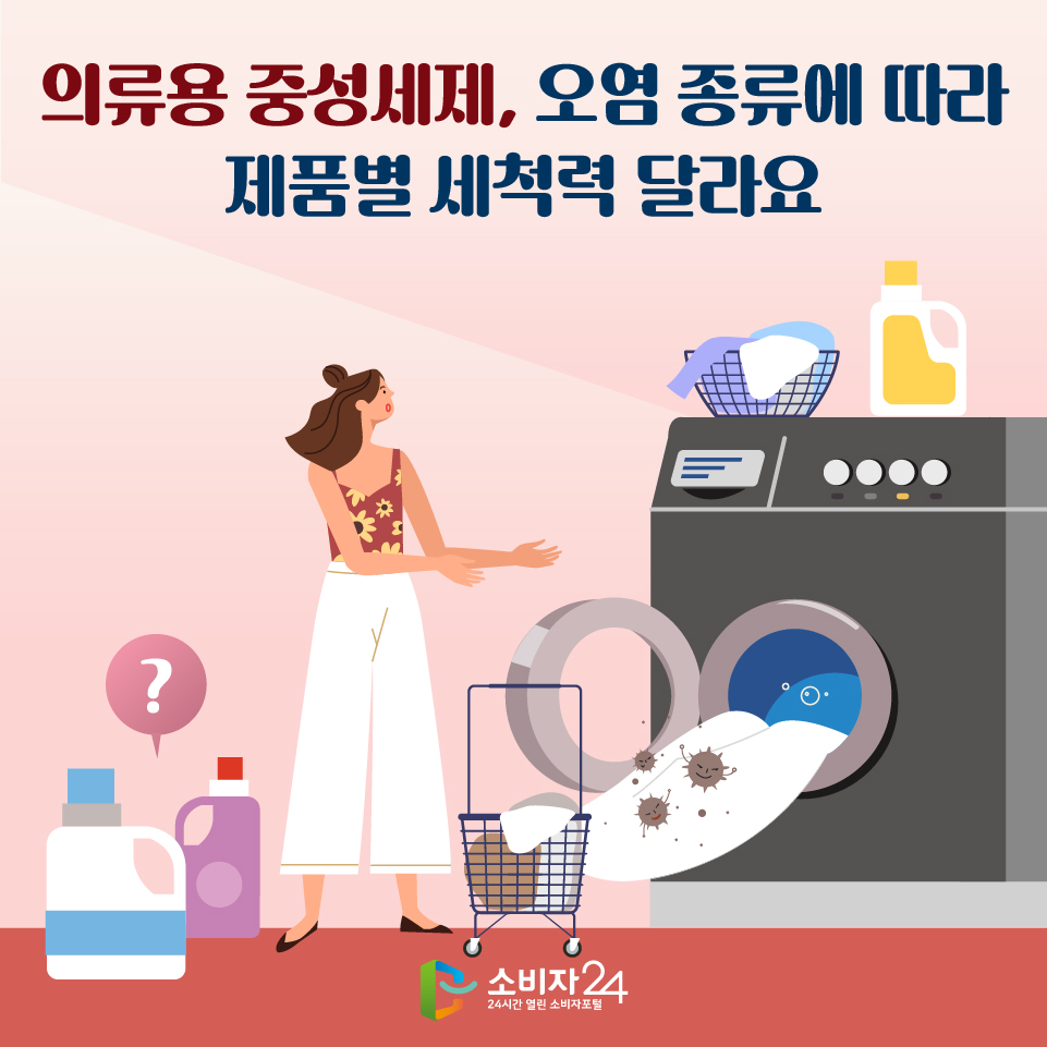 의류용 중성세제, 오염 종류에 따라 제품별 세척력 달라요