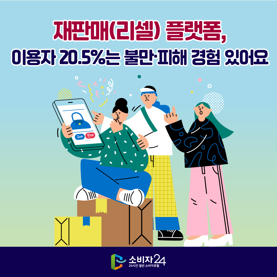 재판매(리셀) 플랫폼, 이용자 20.5%는 불만·피해 경험 있어요