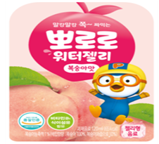뽀로로 워터젤리 복숭아 - (주)푸드웰