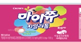 마이쮸자일리톨 복숭아 - (주)크라운제과진천공장