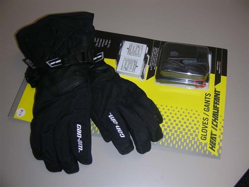 Ski-Doo® and Can-Am® heated gloves and Lithium-...