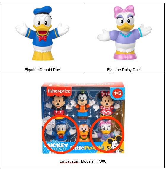 Paquets de figurines Mickey et ses amis de « Fi...