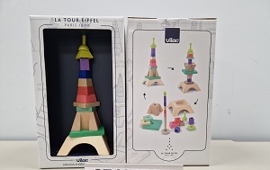 Wooden toy ; VILAC ; La tour Eiffel Paris 1889 해외리콜정보
