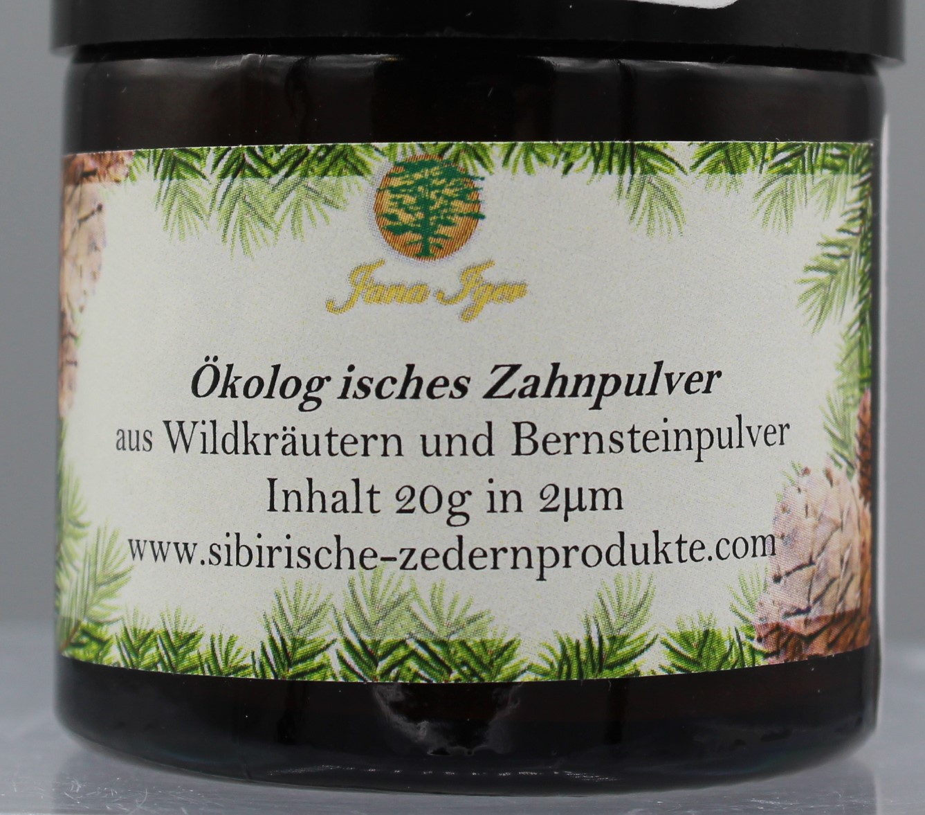 Tooth powder ; Jana Iger ; Ökologisches Zahnpulver aus Wildkräutern und Bernsteinpulver