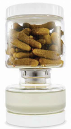 Anko glass flip pickle jar