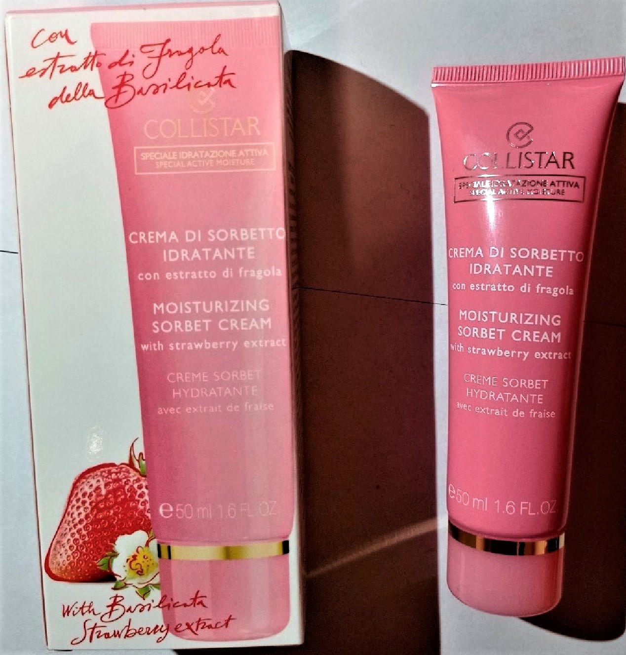 Moisturising cream ; Collistar ; Crema di sorbetto idratante 해외리콜정보