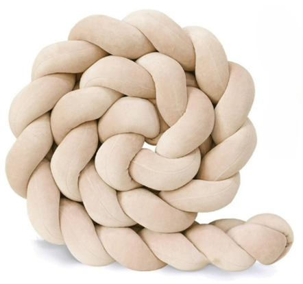 Braided crib bumpers