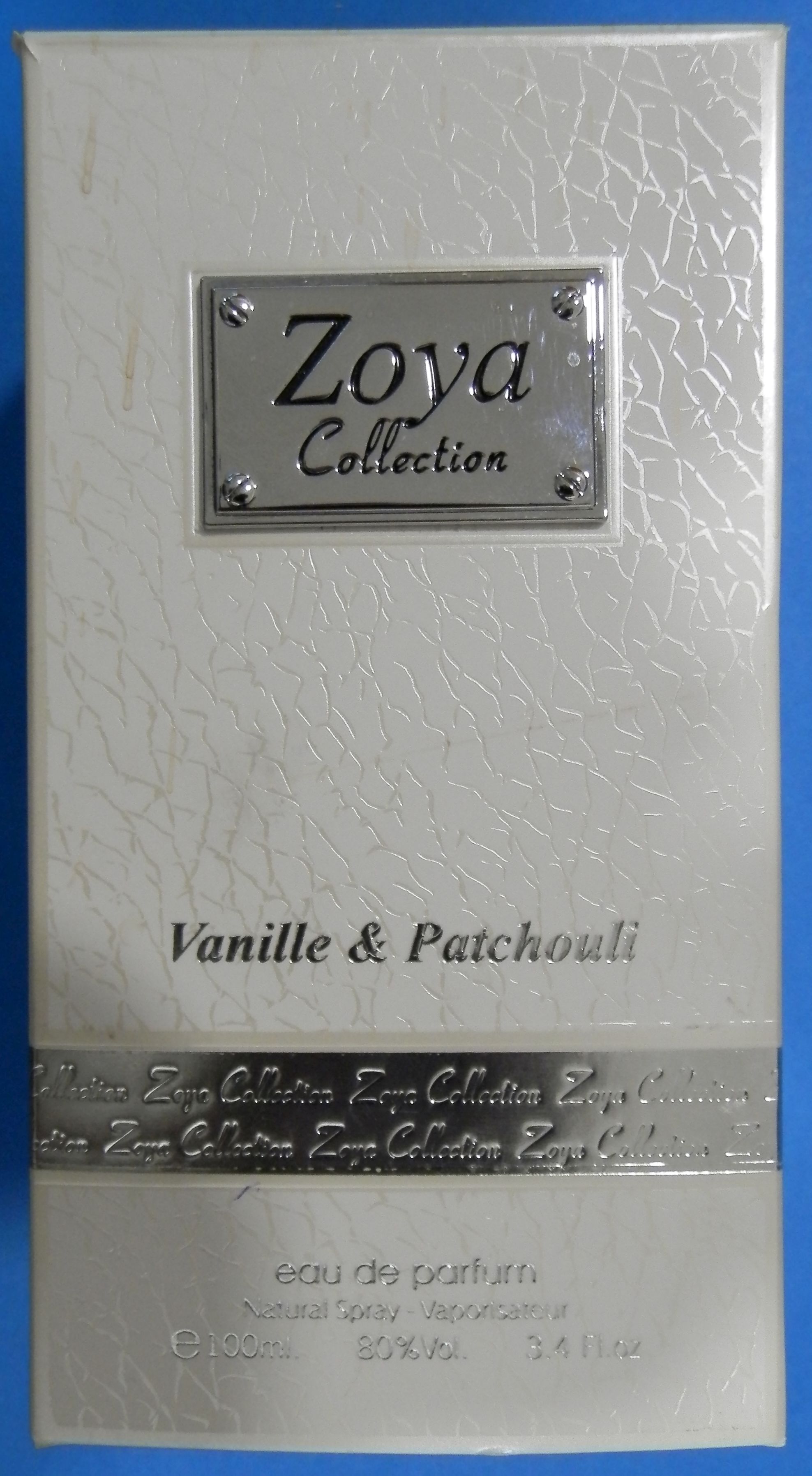 Perfume set ; Zoya Collection ; Vanille & Patch...