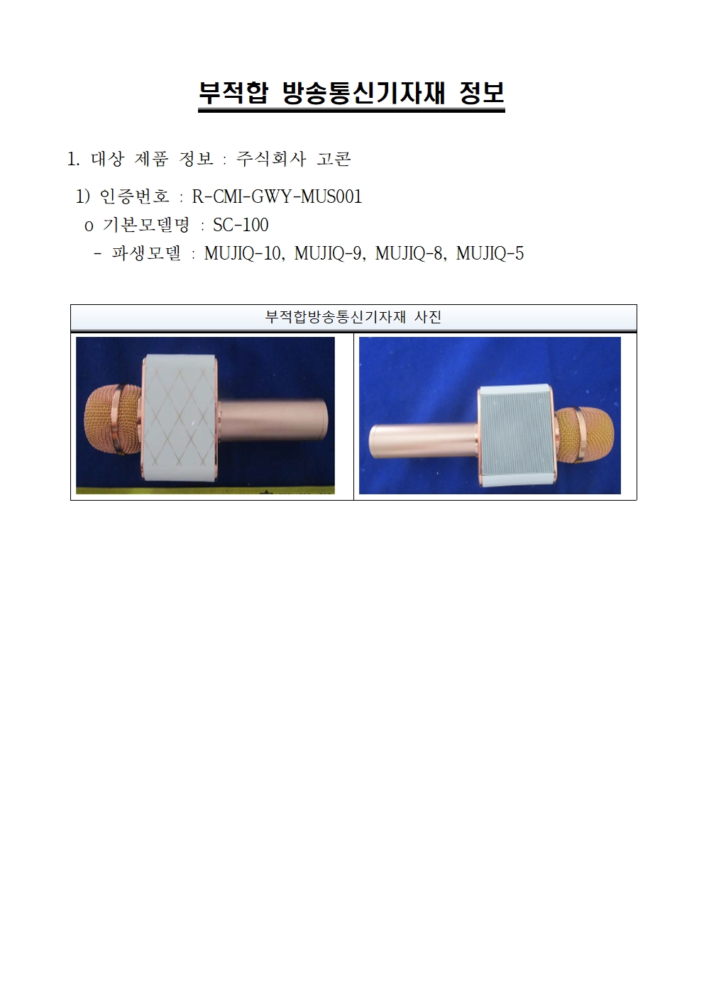 블루투스 마이크