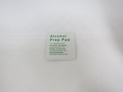 alcohol prep pad(curved glass)