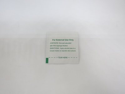 alcohol prep pad(curved glass)