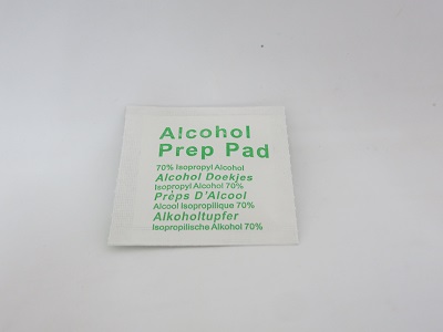 Alcohol prep pad (curved glass) 