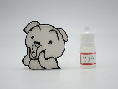 흰둥이 석고방향제(복숭아 향)