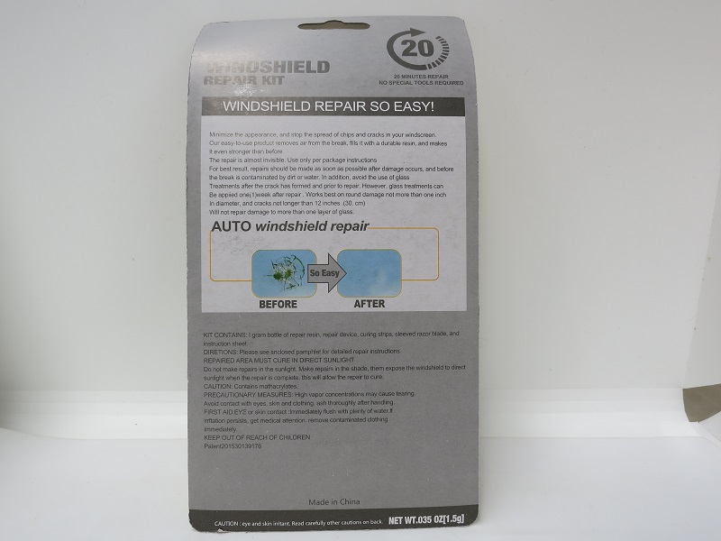 WINDSHIELD REPAIR KIT