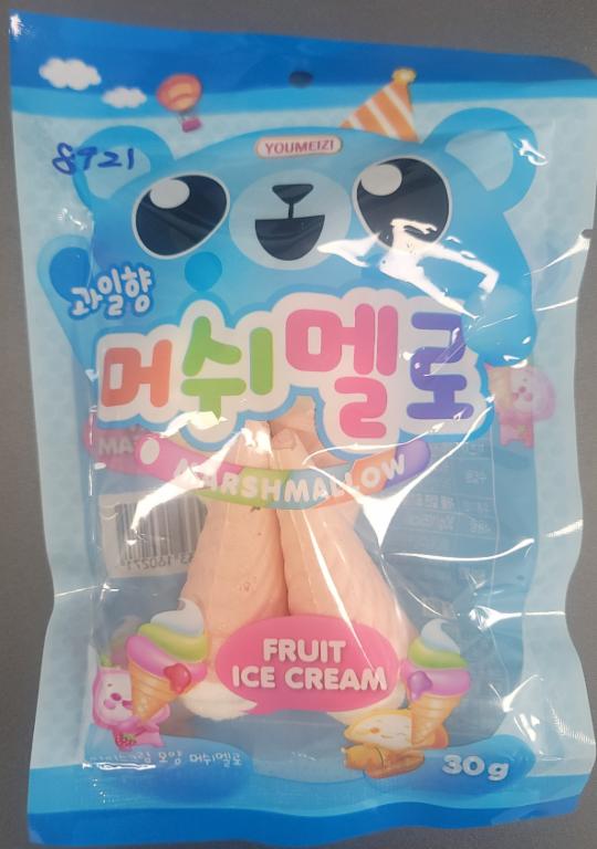 과일향 아이스크림모양 머쉬멜로(30g)