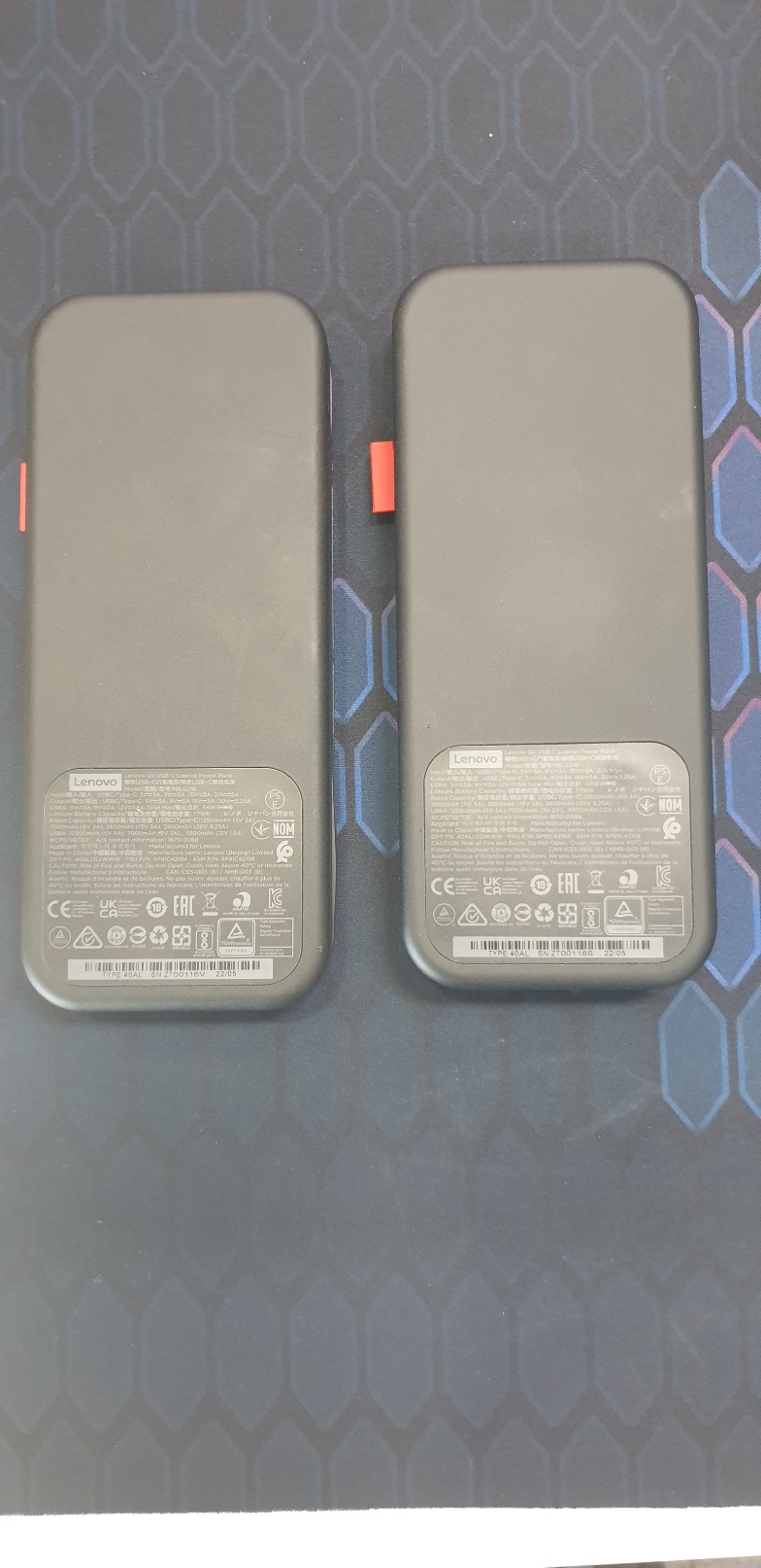 Lenovo Go USB Type-C 노트북 파워 뱅크 20000mAh(블랙) [40ALLG2WWW]