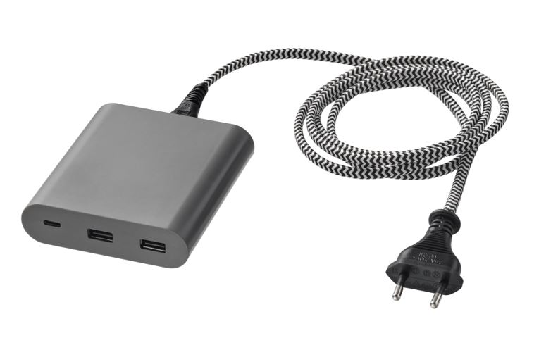 오스크스토름(ÅSKSTORM) 40W USB 충전기 다크그레이 [20461199]